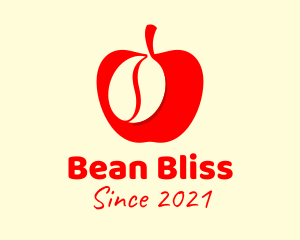 Apple Coffee Bean logo design