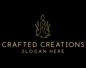 Scented Wax Candle logo design