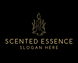 Scented Wax Candle logo design