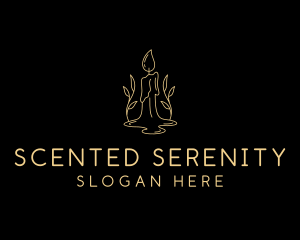 Scented Wax Candle logo design