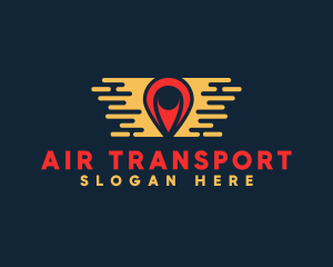 Express Transport Pin logo design