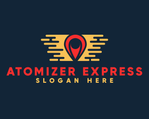 Express Transport Pin logo design