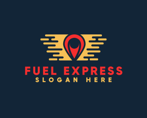 Express Transport Pin logo design