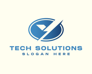 Futuristic Digital Technology Letter Y logo
