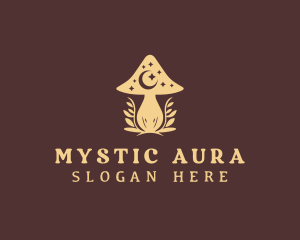 Mystic Moon Mushroom logo design