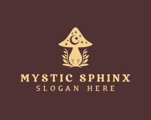 Mystic Moon Mushroom logo design