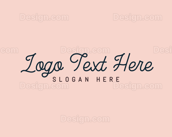 Beauty Feminine Wordmark Logo