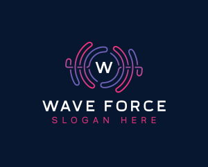 Sound Wave Audio Nightclub logo design