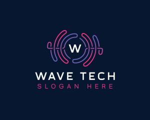 Sound Wave Audio Nightclub logo design