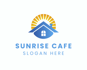 Residential House Sunrise logo design