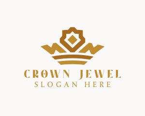 Luxury Diamond Crown logo design