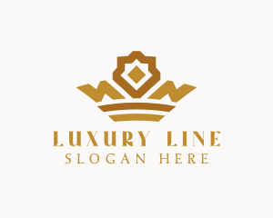 Luxury Diamond Crown logo design