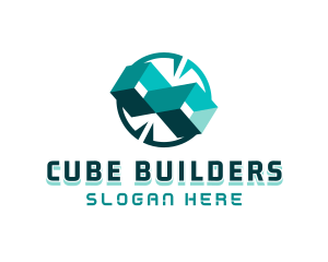 AI Cube Software logo design