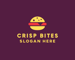 Fast Food Burger Hamburger logo design