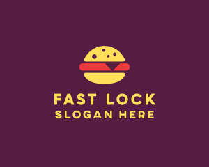 Fast Food Burger Hamburger logo design