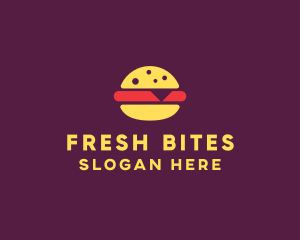 Fast Food Burger Hamburger logo design