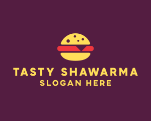 Fast Food Burger Hamburger logo design