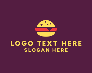 Fast Food - Fast Food Burger Hamburger logo design