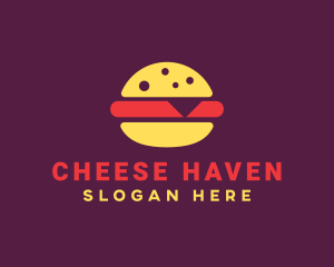 Fast Food Burger Hamburger logo design