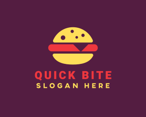 Fast Food Burger Hamburger logo design