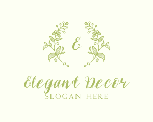 Beauty Plant Wreath logo design