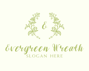 Beauty Plant Wreath logo design