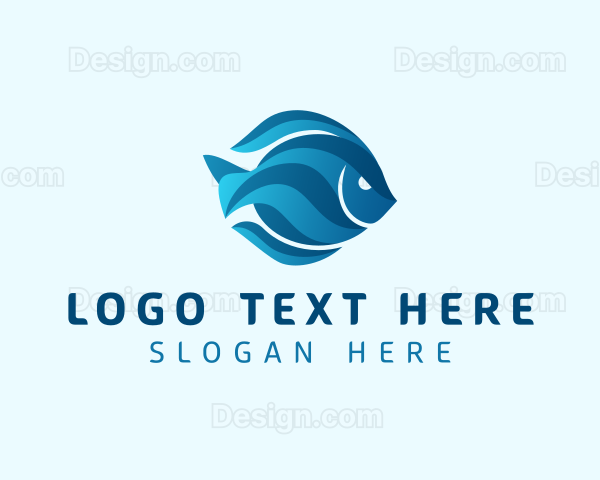 Ocean Aquatic Fish Logo