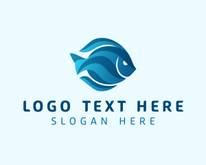 Ocean Aquatic Fish Logo