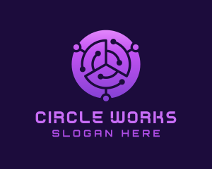 Purple Round Circuit logo