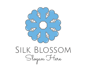 Blue Snowflake Bone logo design