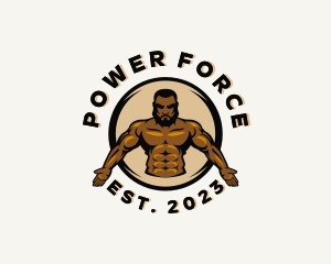 Strong Muscle Man logo