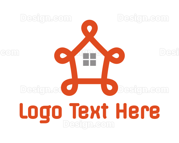 Fancy Orange House Logo