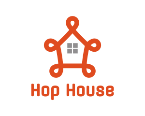 Fancy Orange House logo design