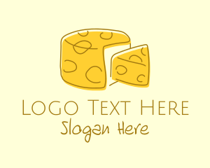 Cheese Wheel Slice logo