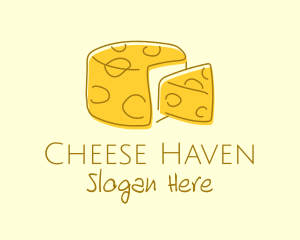 Cheese Wheel Slice logo