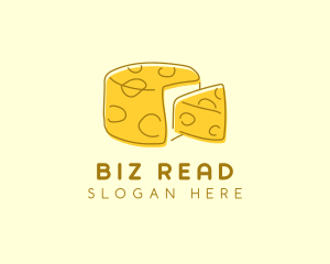 Cheese Wheel Slice logo design