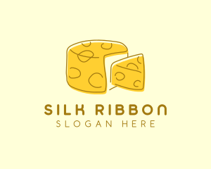 Cheese Wheel Slice logo design