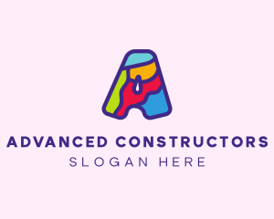 Colorful Letter A logo design