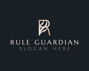 Elegant Premium Luxury Letter R logo design