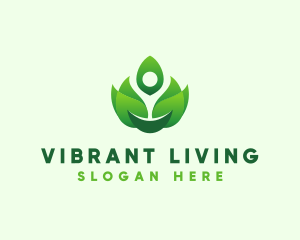 Organic Flame Leaves logo