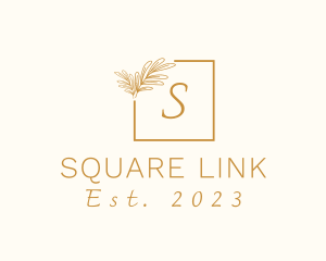 Aesthetic Floral Square logo design