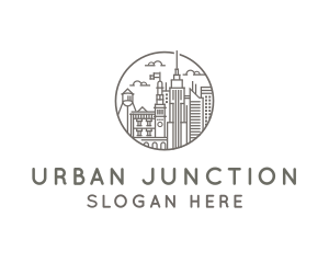 Urban City Building Metropolitan logo design