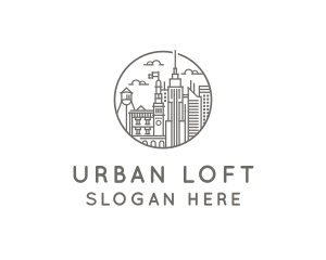 Urban City Building Metropolitan logo design