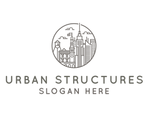 Urban City Building Metropolitan logo design