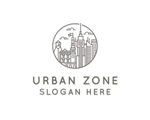 Urban City Building Metropolitan logo design