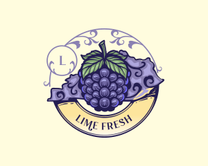 Blackberry Fruit Kentucky logo design