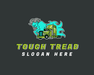 Tough Bull Trucking logo design