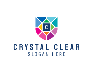 Stained Glass Shield  logo design