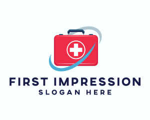 Emergency First Aid Kit logo design