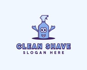 Sanitation Cleaning Spray logo design